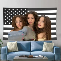 90X150CM Kalogeras Sisters 2024 American Flag Wall Hanging Tapestry Room Decor Double penetration for Room Decor Dormitory Decor