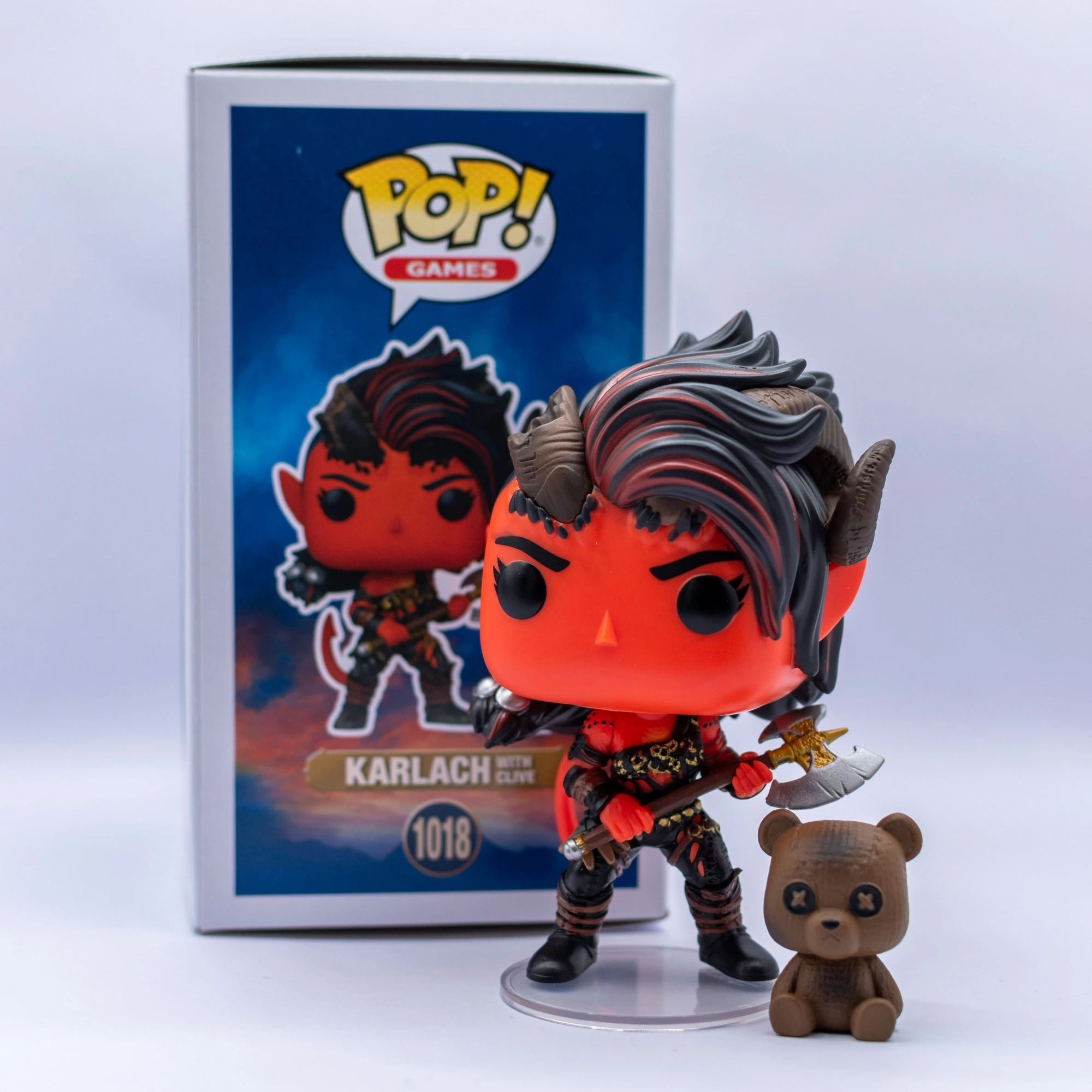 

Фигурка Клайва из Baldur's Gate 3, серия Funko Pop # Официальные аутентичные фигурки ограниченной серии 1018 для фанатов Baldur's Gate – идеальный подарок