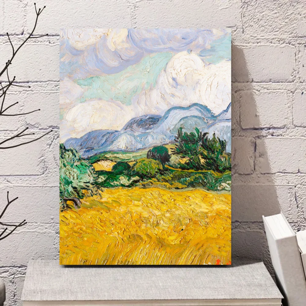 Divertente Van Gogh Art pittura a olio Anime poster Sticky Whitepaper Sticker DIY Room Bar Cafe Kawaii Room Decor