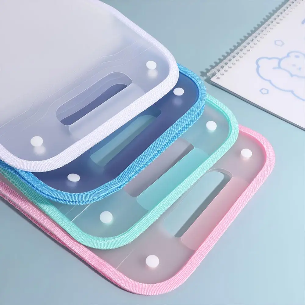 13 Pockets A4 Expanding File Folder Waterproof Handle Accordian File Storage Bag Large Capacity Vertical A4 File Organizer