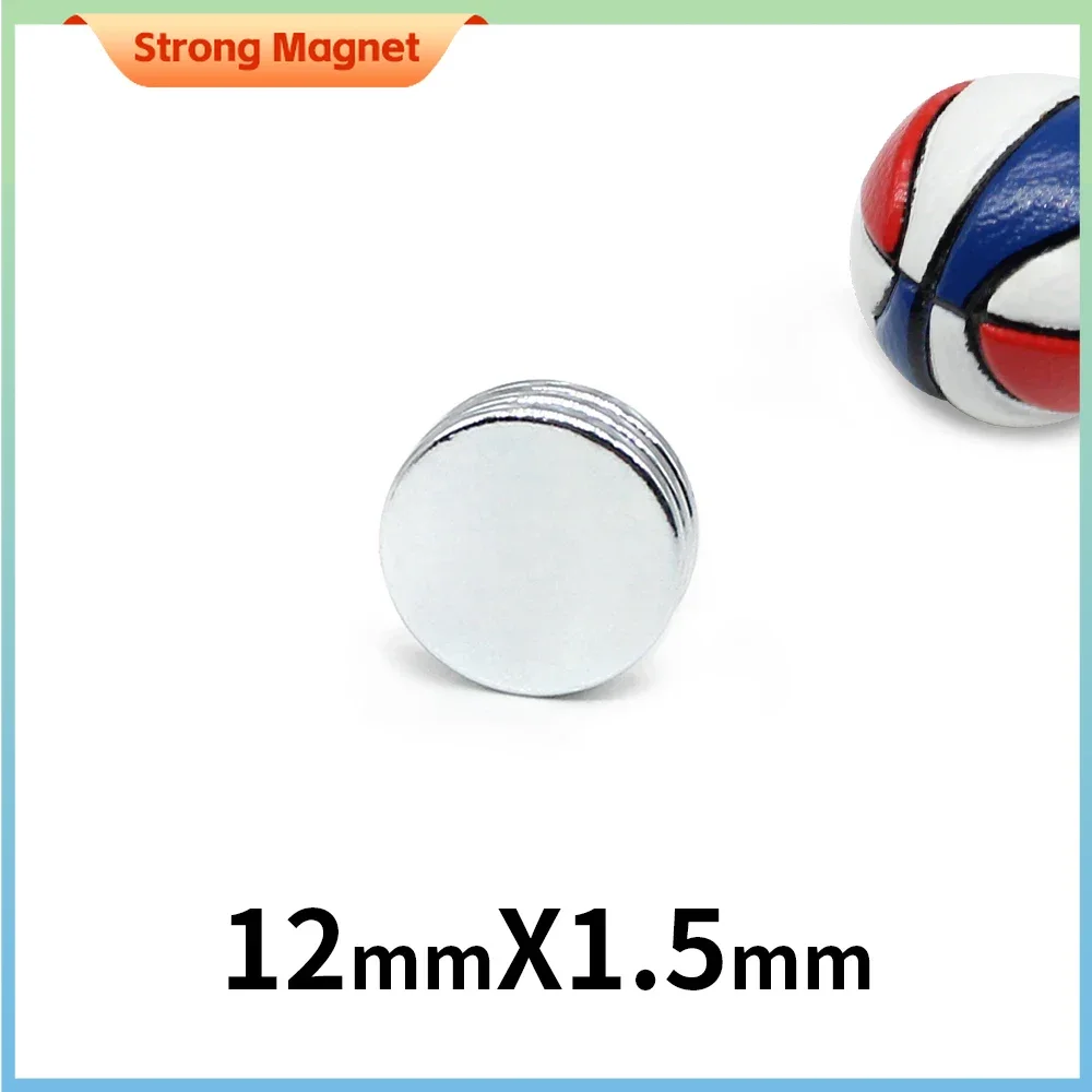 20/50/100/200/250/300PCS 12*1.5 mm N35 Thin Rare Earth Magnets 12x1.5 Round Neodymium Magnet Strong Magnetic Magnet Disc