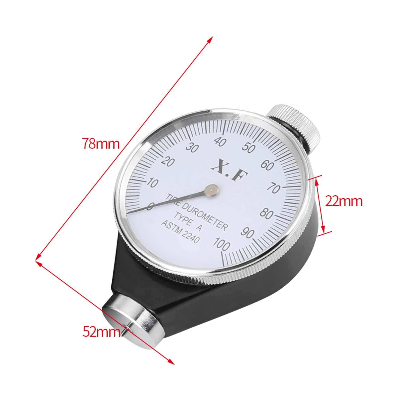 Измеритель твердости шин Shore Durometer Измеритель твердости шин Тип Shore A/O/D Резиновые шины Durometer Измеритель твердости 0‐100 градусов