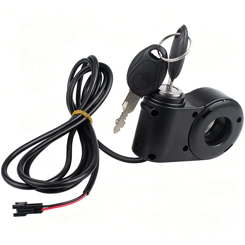 12V-72V Ebike Key Ignition 2 Wires Lock Switch: 2 Key Ridstar Q20 Electric E-Scooter Universal