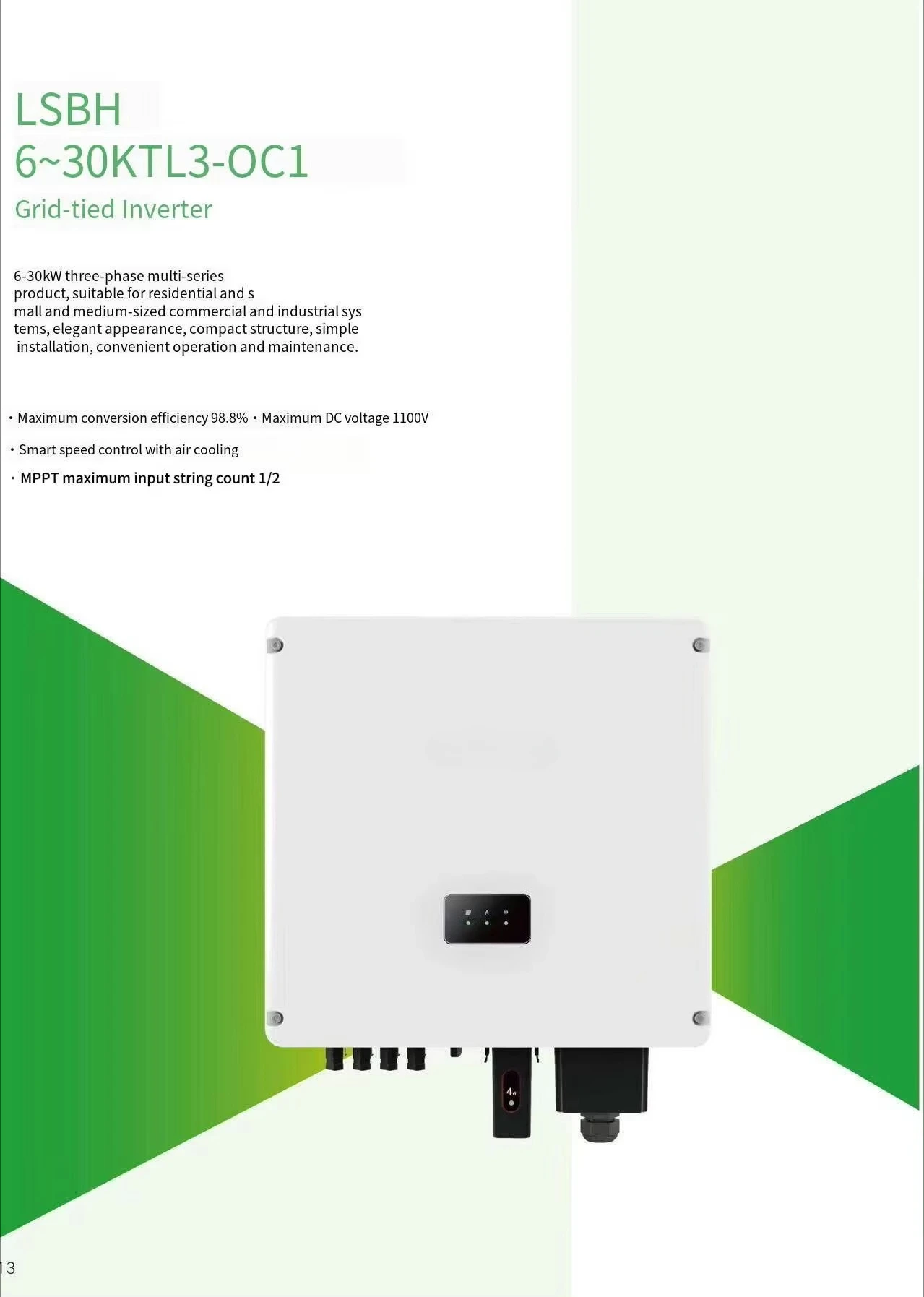 Bx 17KW Three Grid Connected Solar Inverter