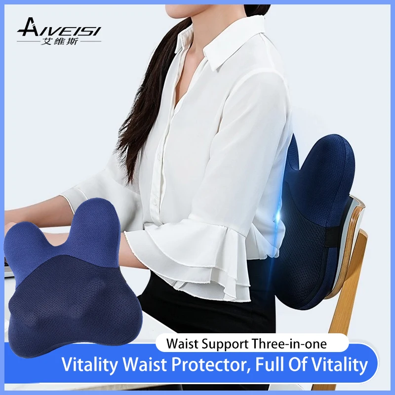 

Aiveisi Rabbit Ear Design Electric Cervical Orthopedic Pillow Kneading Heating Home Type-C Massage Pillow Cervical Neck Massager