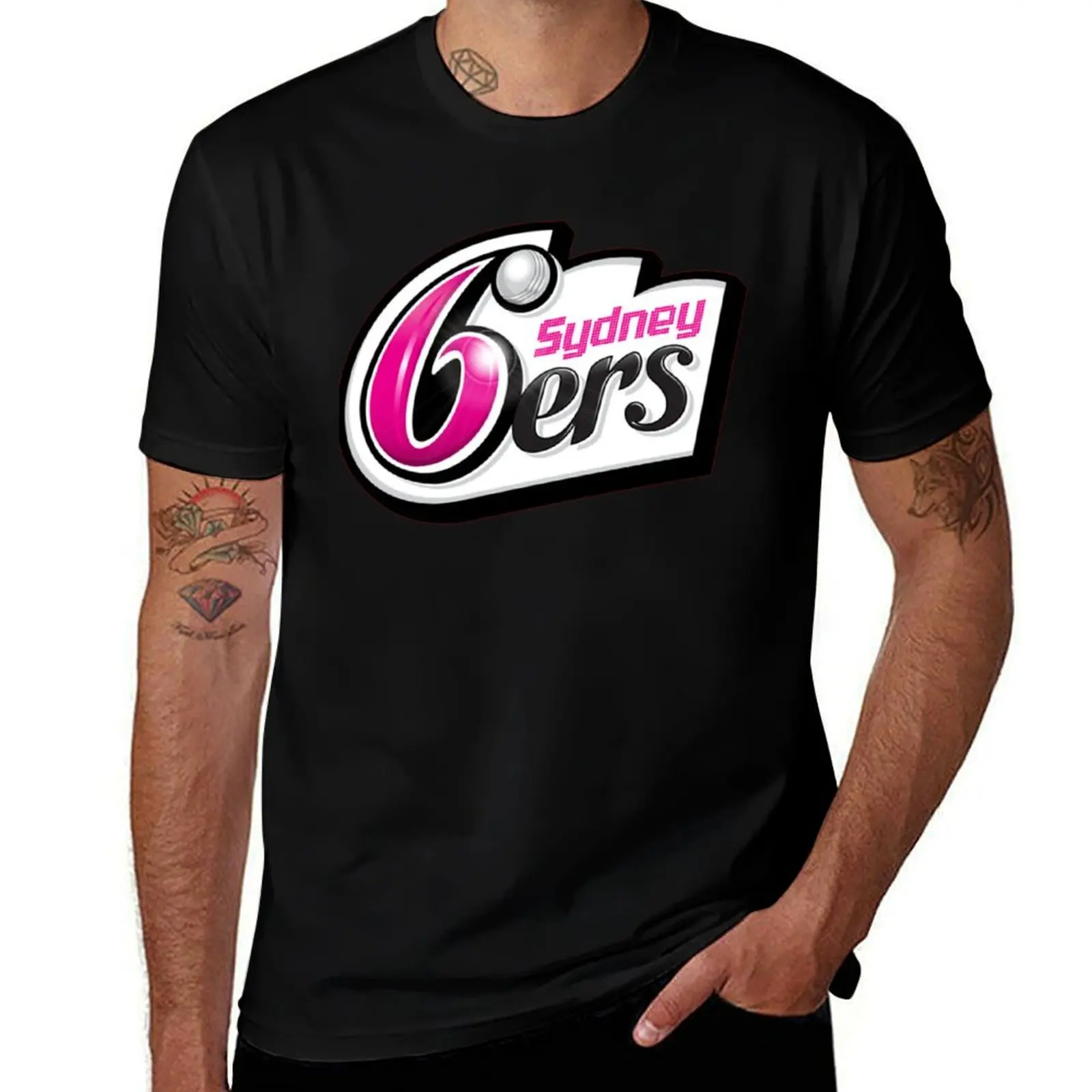 Camiseta esencial de los Sydney Sixers, camiseta de algodón para hombre, camisetas de alta calidad, camiseta personalizada