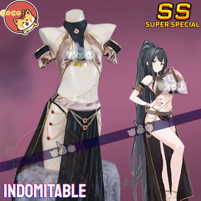 Azur Lane Indomitable Dancer Cosplay Costume Game Azur Lane HMS Indomitable Cosplay Dancer Costume Sexy Dress Cosplay CoCos-SS