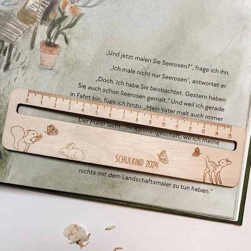 Reading Trackers For Kids Wooden Reading Tracker Measuring Ruler Text Guide For Children Students Teachers Reading Accessories