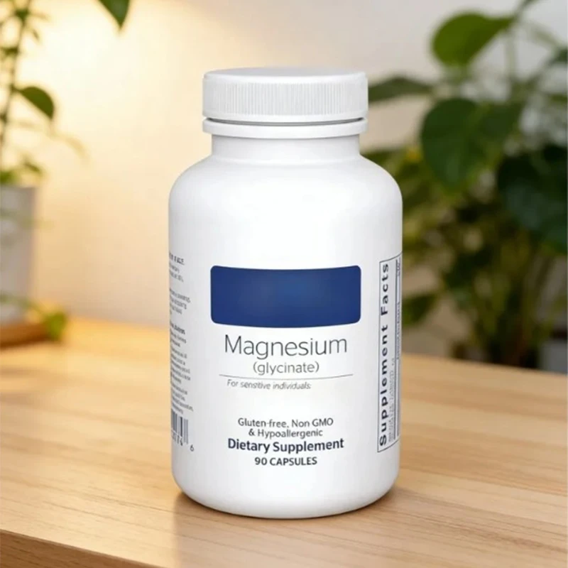 

Капсулы глицината магния 120 мг: Поддержка расслабления, сна, работы сердца, баланса мышц и нервов, метаболизма. Без ГМО. 90 капсул.