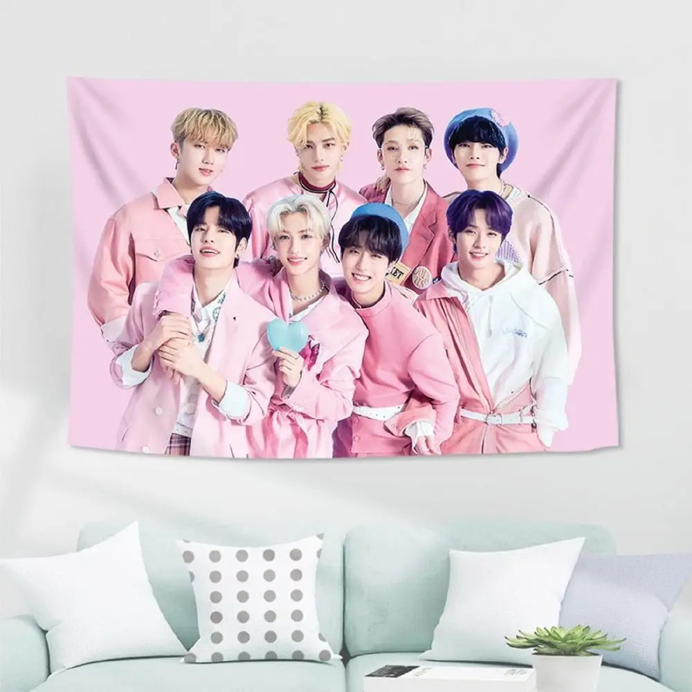 

Pink Tapestry Wall Hanging for Birthday Parties, 40x28 Inches, Suitable for Living Room, Bedroom, or Dorm