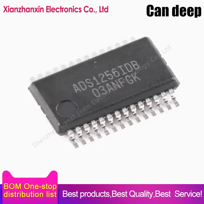 1pcs/lot ADS1256IDBR ADS1256IDB ADS1256 SSOP-28 24-bit analog-to-digital conversion chip