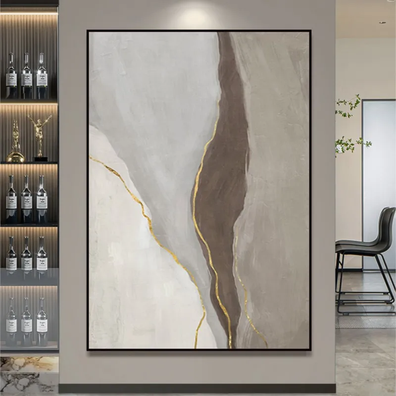 

Ручная роспись маслом, абстрактная декоративная роспись для гостиной, Современная Бесшумная подвеска