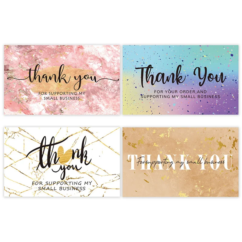 

30PCS/Pack Thank You Cards for Your Order Shopping Purchase Thanks Greeting Cards Appreciation Card for Small Business