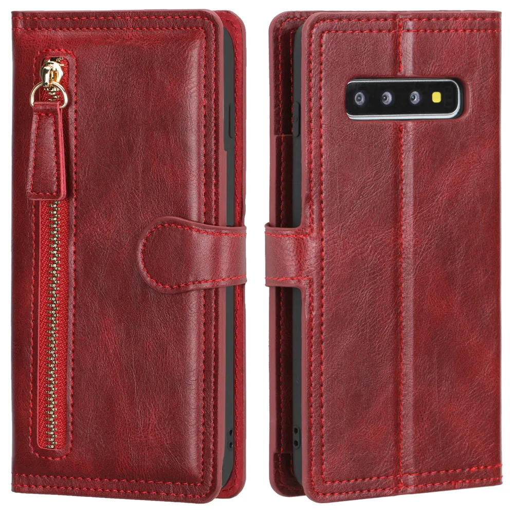 

Leather Wallet Case for Samsung Galaxy S10 plus S10e S10+ Luxury Flip Cover Coque Card Slots for Galaxy S10e S10 Plus S10+
