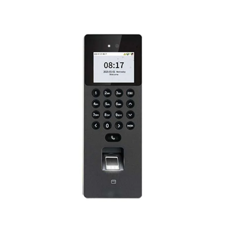 Visible Light Facial and Fingerprint Access Control System with Card Employee Time Attendance Machine USB Flash Drive Management