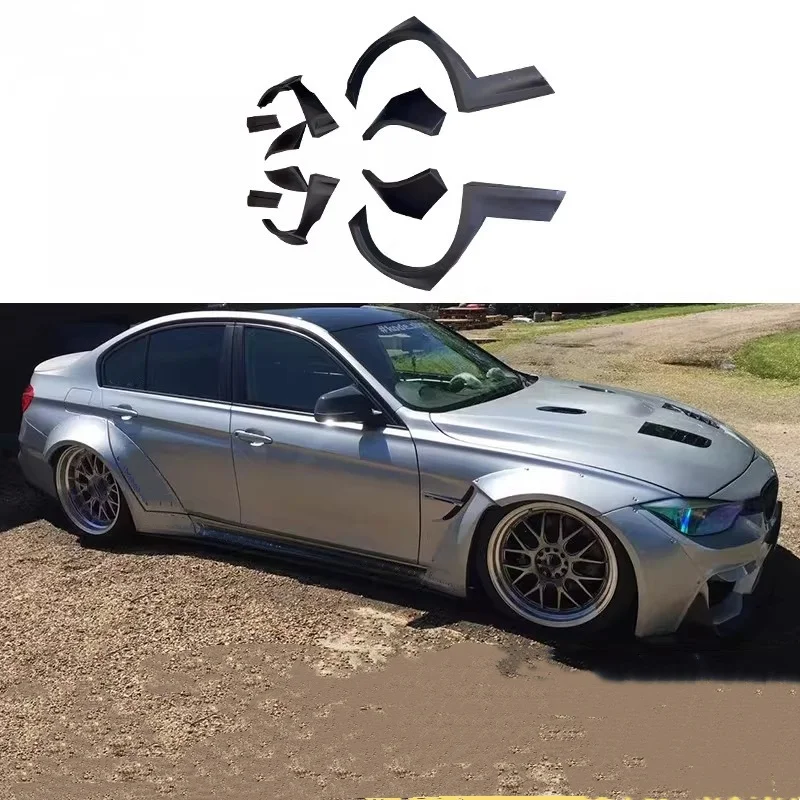For BMW 3 series f30 f35 modified Car Rear Fender Wheel Eyebrow Mudguard Lip Protector Fiber Reinforced Plastic(FRP） Mud Guard
