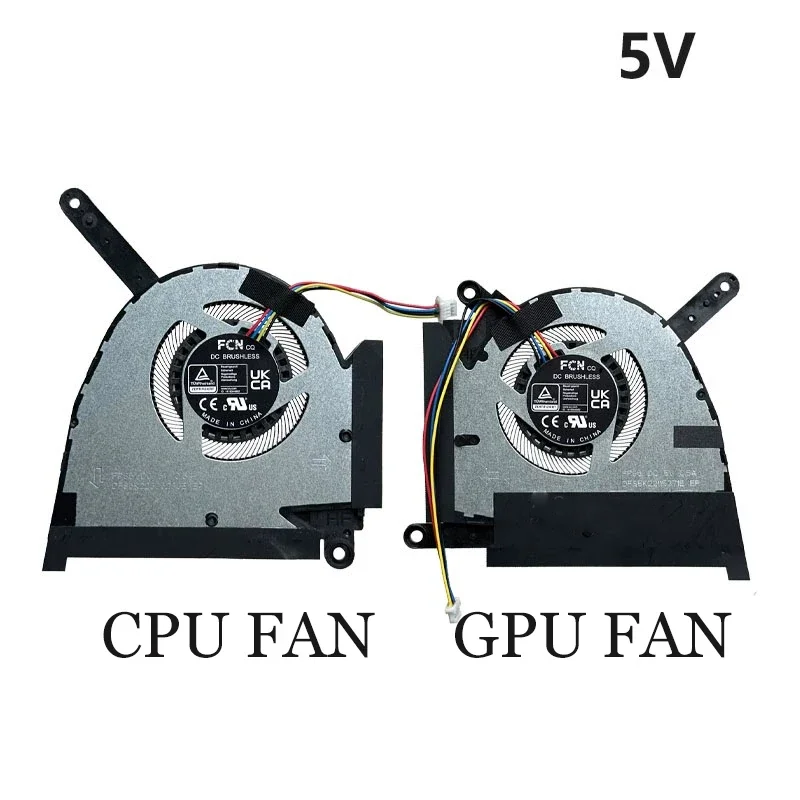 Replacement Laptop CPU GPU Cooling Fan For ASUS FX517 FX517Z FX517ZC FX517ZR AIR 2022 5V