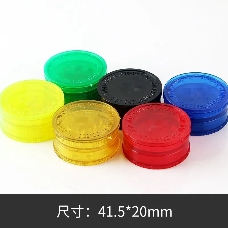 3-layer Smoking Accessories Mini Magnet Cigarette Grinder Plastic Grinder Herb Grinder Color Random