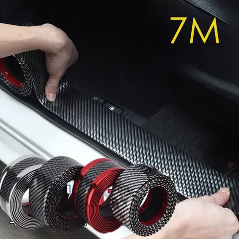 나노 탄소 섬유 자동차 3D 테이프 자가 접착 스티커 도어 미러 페이스트 보호 PVC 스트립 DIY 보호 방수 비닐 랩