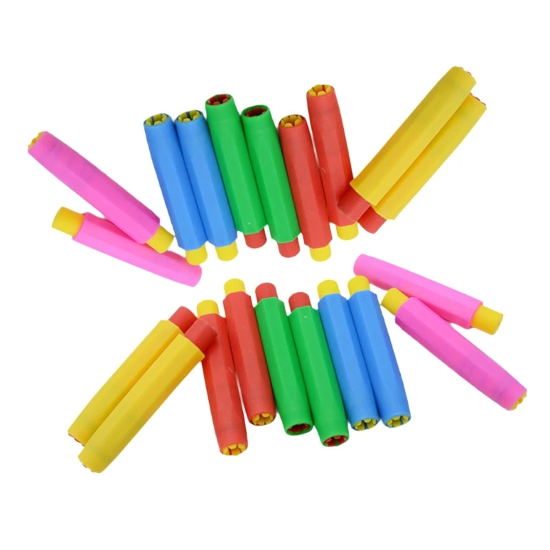 20Pcs Retractable Chalk Holder Adjustable Chalk Lengthener Chalk Holder Chalk Extender for Blackboard Random Color