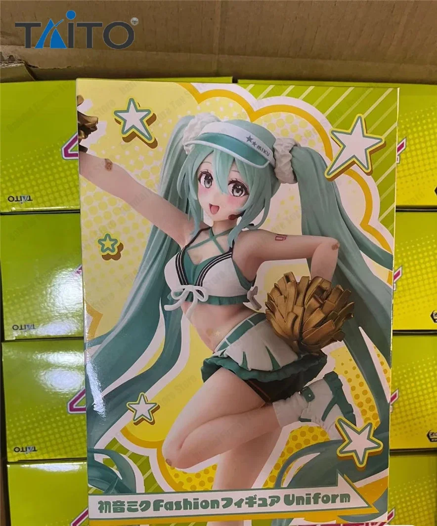 2024-new-original-taito-hatsune-miku-anime-figure-fashion-cheerleader-uniform-18cm-action-figurine-collectible-toy-gift-children