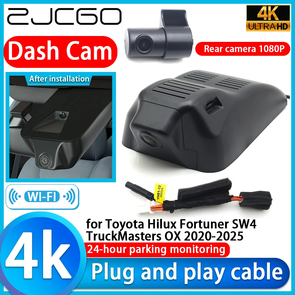 

for Toyota Hilux Fortuner SW4 TruckMasters OX 2020-2025 4K DVR Dash Cam Car Camera 2160P Sony Lens 24h Monitor Video Recorder