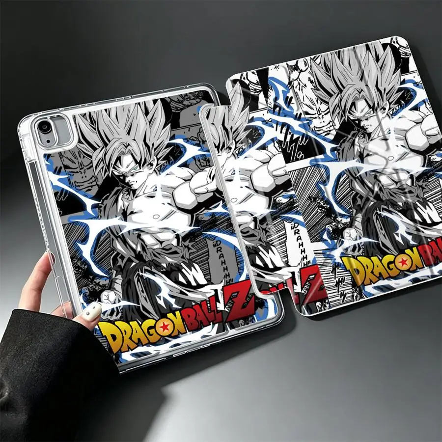 Tablet Case For iPad Pro 13 2025 2026 11th 10th Gen 12th Mini 7 6 5 9th Air 8 M2 M3 3 With Pen Slot Cover Anime Goku Dragon Ball