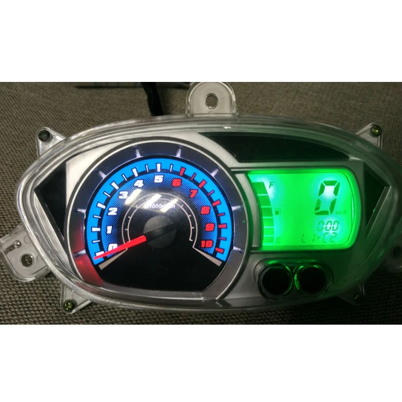 Motorcycle LCD Digital Speedometer Odometer Backlight Motorcycle Odometer Suit For GY6 Yamaha For Honda Speed Sensor