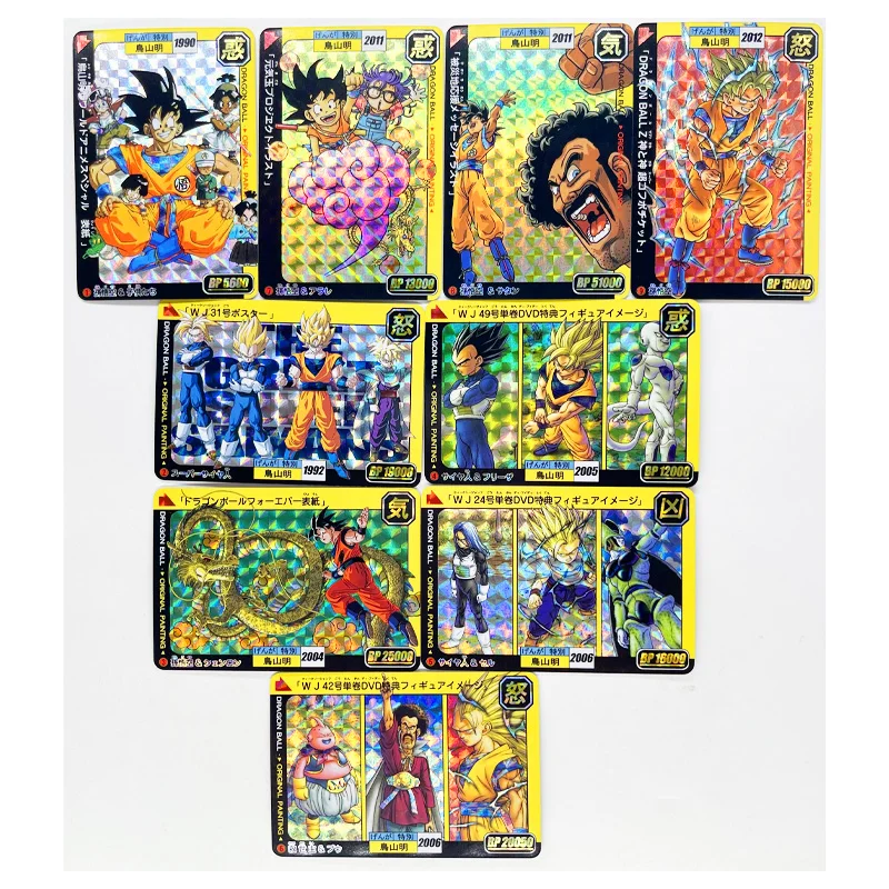 Juego de 9 Tarjetas Coleccionables de Dragon Ball Z GT Super Saiyan Heroes Battle Card Ultra Instinct Goku Vegeta