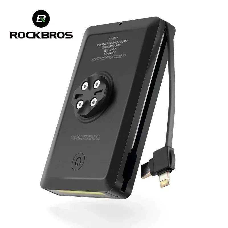 ROCKBROS Bicycle Light Front 5000/10000mAh Bike Light IP64 Waterproof Strong Light Safety Cycling Lamp Large Capacity Highlight