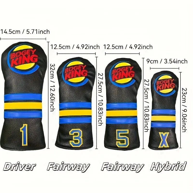 ปลอกหุ้มหัวไม้กอล์ฟทันสมัย; อุปกรณ์เสริมสำหรับกอล์ฟ ผลิตจากวัสดุที่กันฝุ่นและทนทาน ให้การปกป้องที่ดีที่สุด