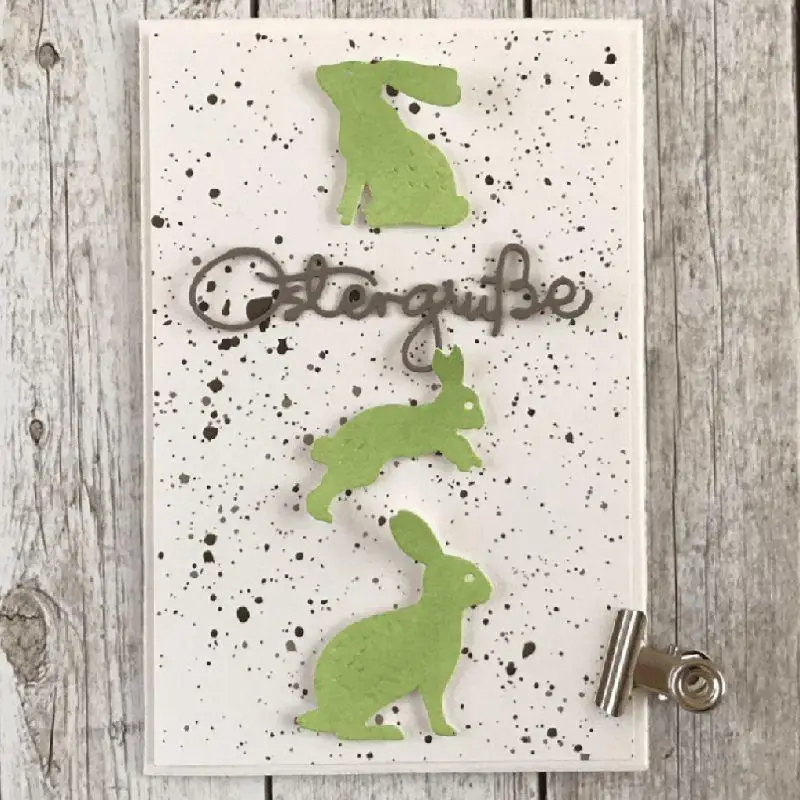 

50LB Rabbit Bunny Metal Cutting Dies Stencil Scrapbooking DIY Album Stamp Paper Card Embossing Decor Craft