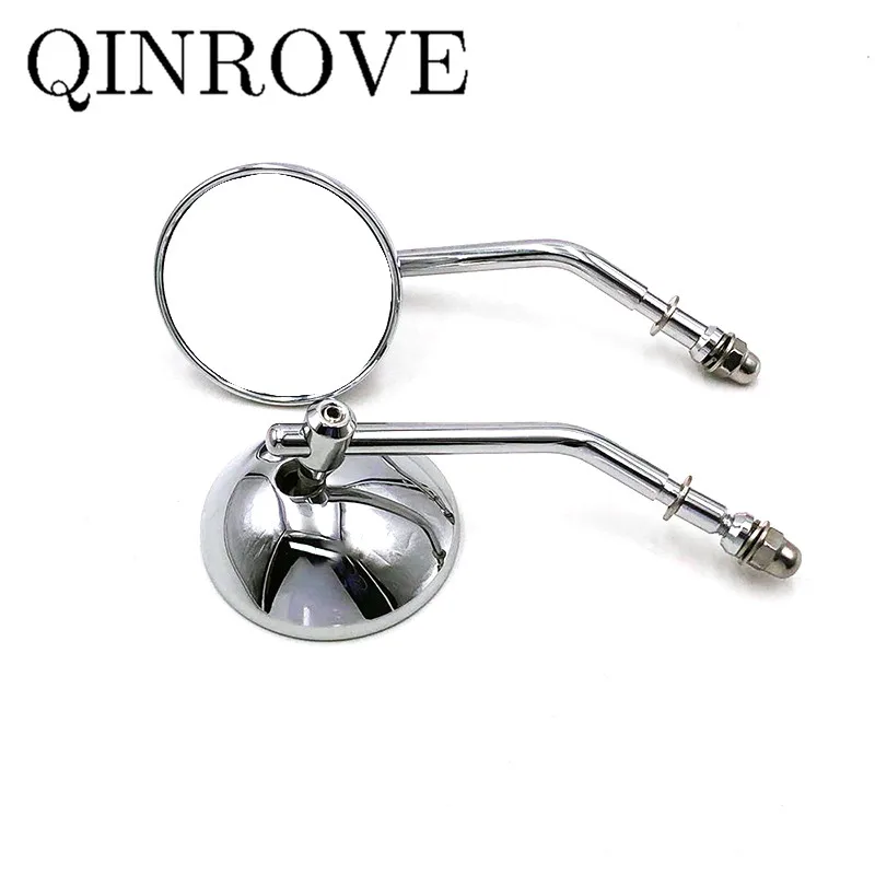 Motorcycle Retro Small Round Rear View Mirror Aluminum Cafe Racer Side Mirrors Convex Mirror Accessories For Harley-Davidson