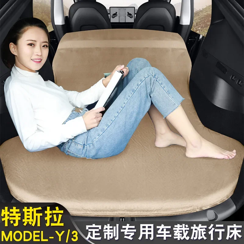25Suitable For T E S L A M O D E L Y3 Car Bed Mattress Self Inflating Bed Camping Mattress Outdoor Travel Camping Mattress SUV