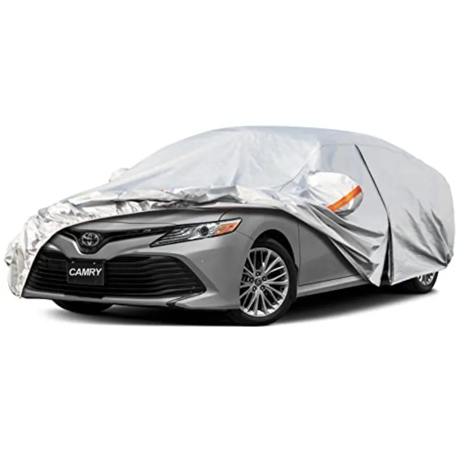 

6 Layers Car Cover for Sedan/Solara 1996-2025 Waterproof All Weather for Automobiles, Outdoor Full Cover Rain Sun UV Protection