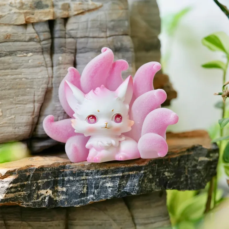 

Nine Tailed Fox Fairy Blind Box - Cartoon Chinese Style Fox Doll Model Handmade Desktop Ornament Trendy Surprise Collectible Toy