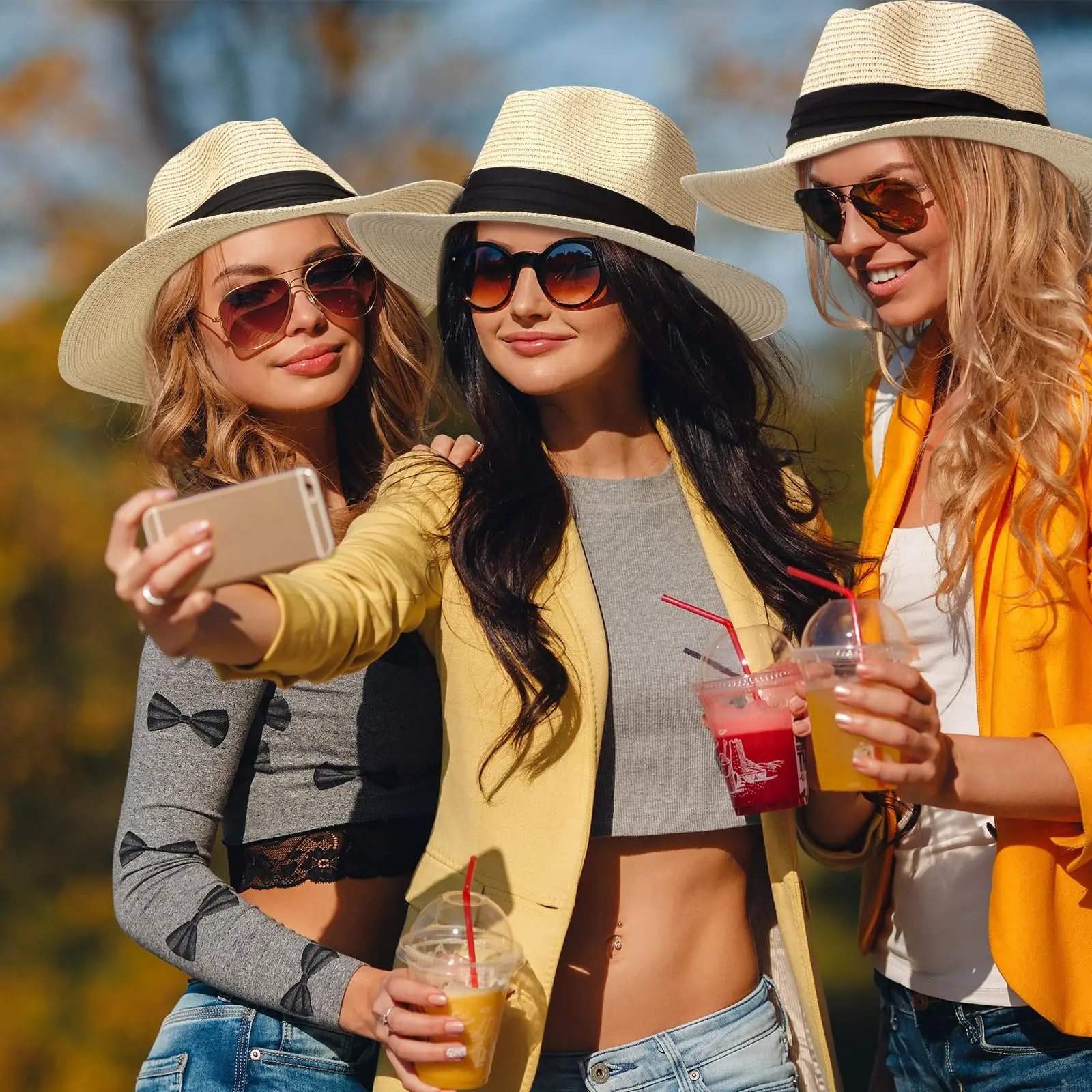 6-36 szt. Unisex Kapelusz Słomkowy dla Gości Prezent na Ślub Kapelusze Przeciwsłoneczne na Plażę Kapelusze Havana Upominki na Przyjęcia Kapelusz Panama Kapelusz Fedora Słomkowy na Wieczór Panieński — zdjęcie 4