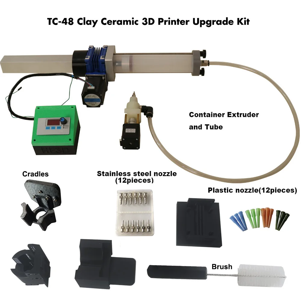 Ceramic 3D printer, clay printer Ender 3 CR-10 Upgrade Package TC-48