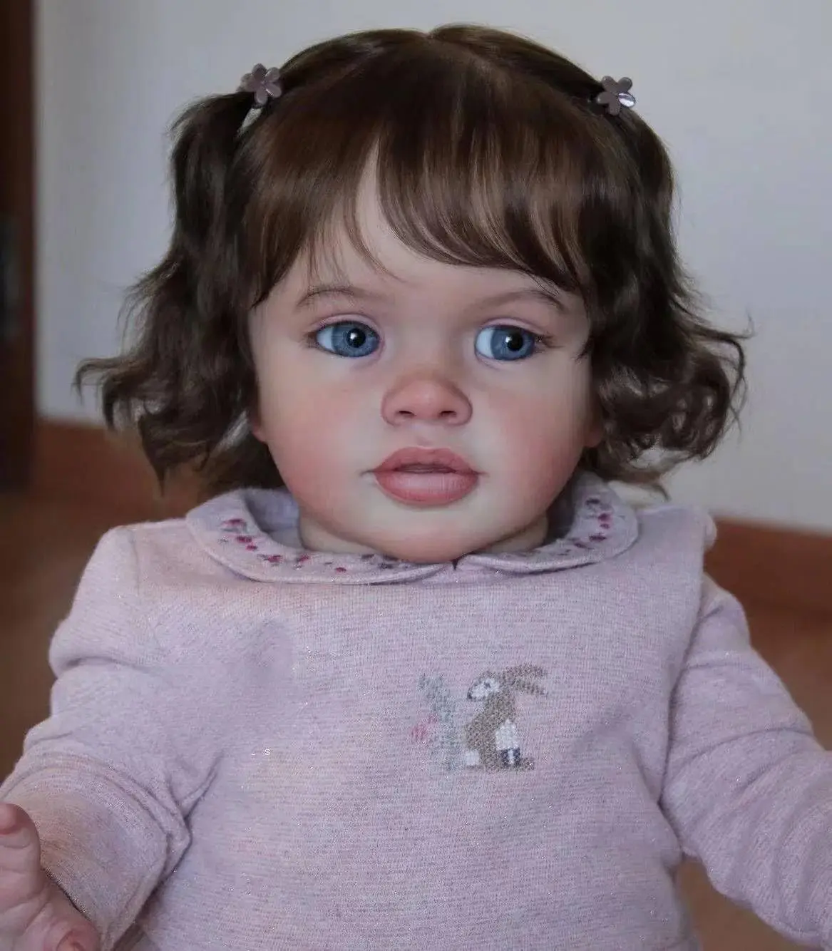 NPK 26Inch Uncolored DIY Blank Doll Kit Fresh Color Reborn Pippa Unpainted Dolls Parts with Cloth Body and Eye
