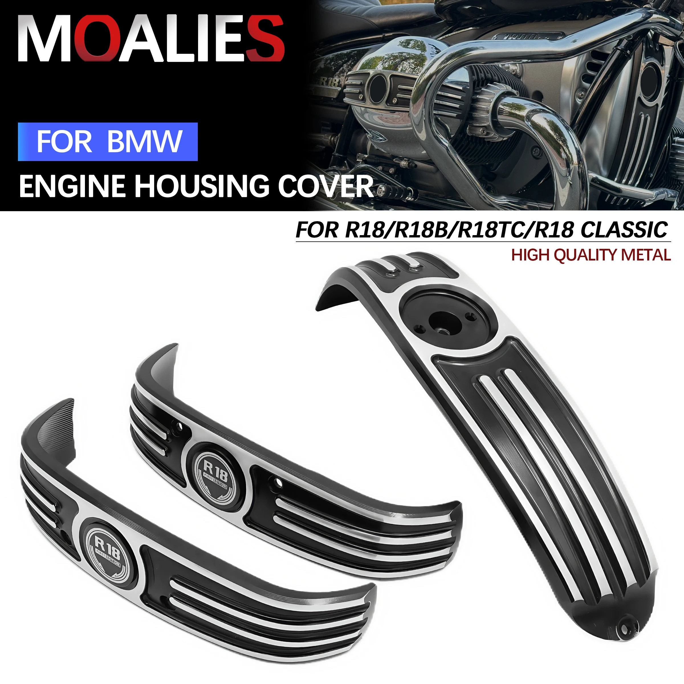 

For BMW R 18 Classic 100 Years R18B R18 B/Roctane/Transcontinental Motorcycle Engine Housing Trim Cover Cylinder Head Protector