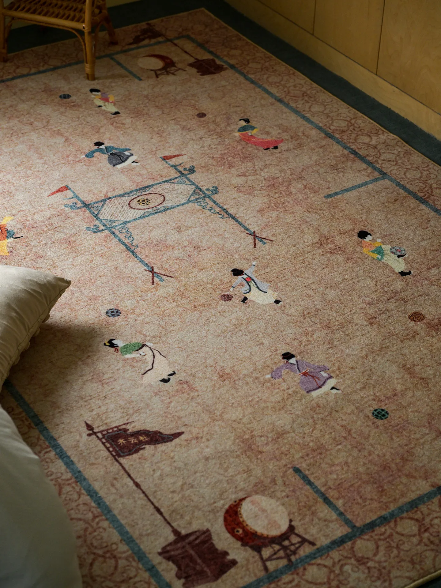 Spring/living room carpet new Chinese Song's aesthetics leave-in washable, formaldehyde-free, easy to take care of, environmenta