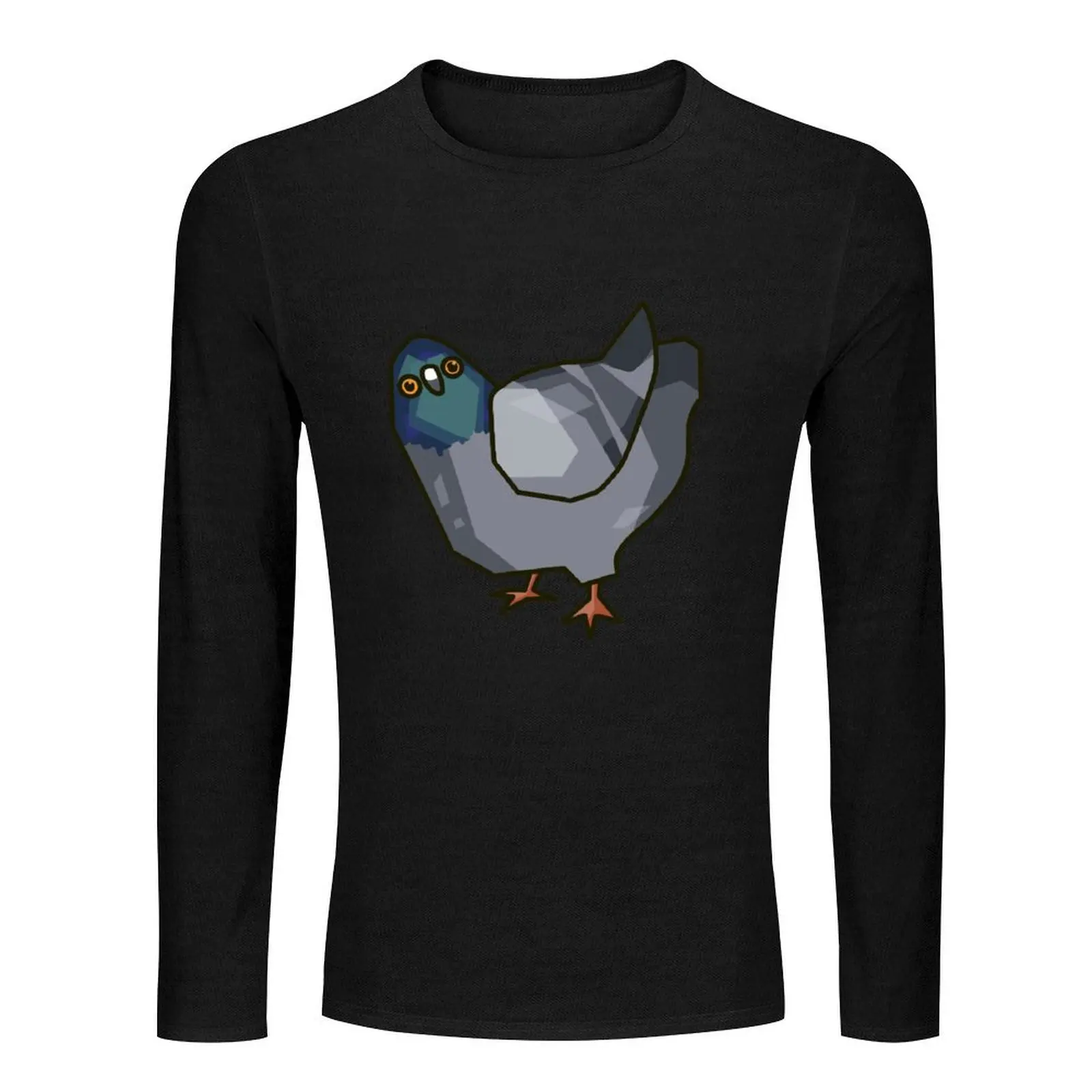 Himbo the Pigeon Long T-Shirt sports fan t-shirts tees plain black t shirts men