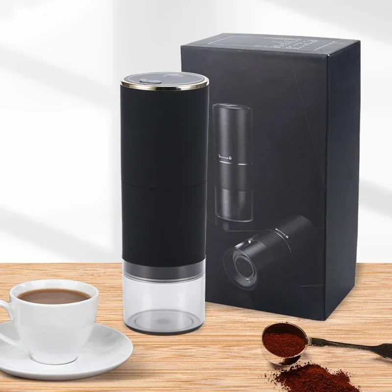 Portable Coffee Grinder Electric Coffee Bean Grinder USB Charging Crank Stainless Steel Core Eco Friendly Kitchen Appliances