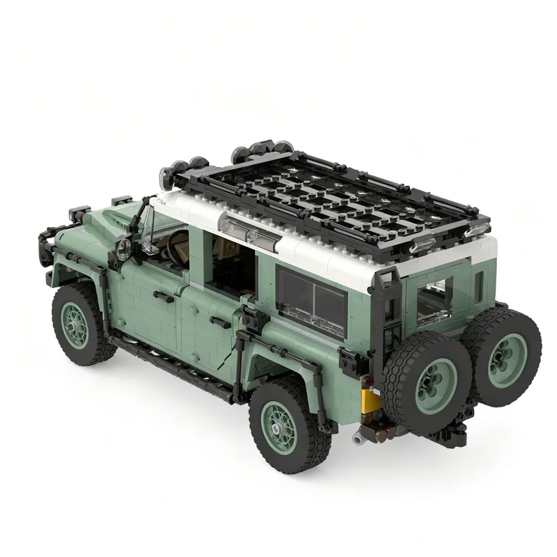 2225PCS MOC Creative Model Land Rover Classic Defender 110 DIY Assembly Bricks Home Decor Display Birthday Gift Collectible Set