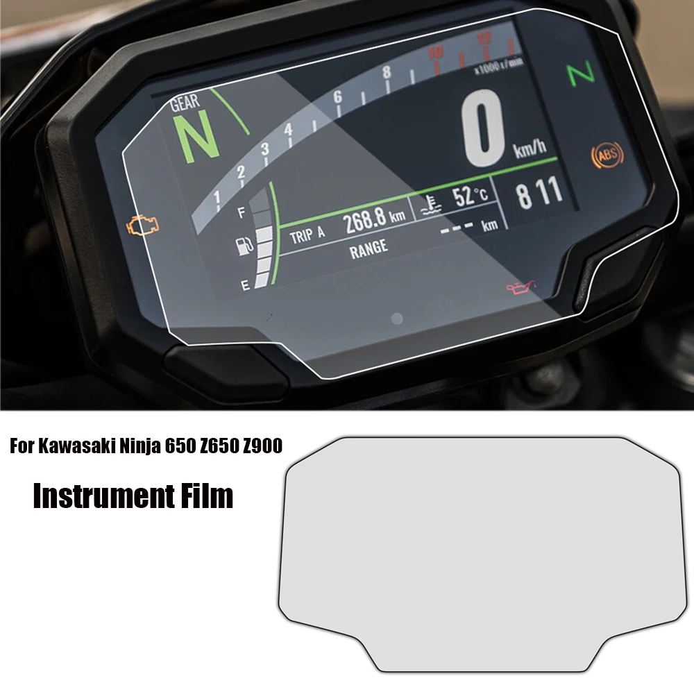 For Kawasaki Ninja 650 Z650 Z900  Motorcycle Scratch Cluster Screen Dashboard Protection Instrument Film 2020 2021 2022 2023