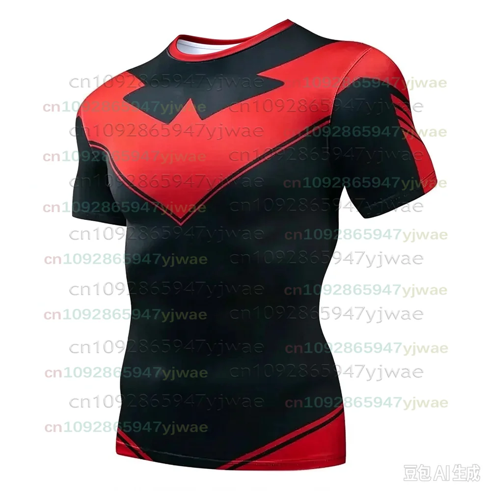 Summer 3D Nightwing Men Women T Shirt Causal Tee Sportswear Gym Boxing Training Sports Tops Running Quick-Dry Superhero T-Shirts