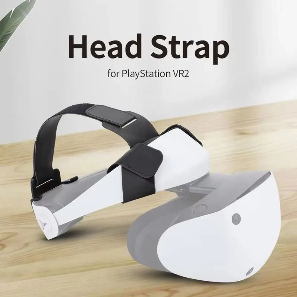 Adjustable VR Headband Ergonomic PU Leather VR Head Strap Tie Comfortable Lightweight VR Glasses Headband Bracket for PS VR2