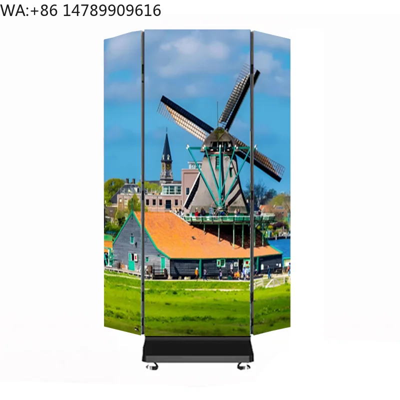 LEDFolding Indoor Vertical Digital Touch Screen Display Floor Standing Poster Screen