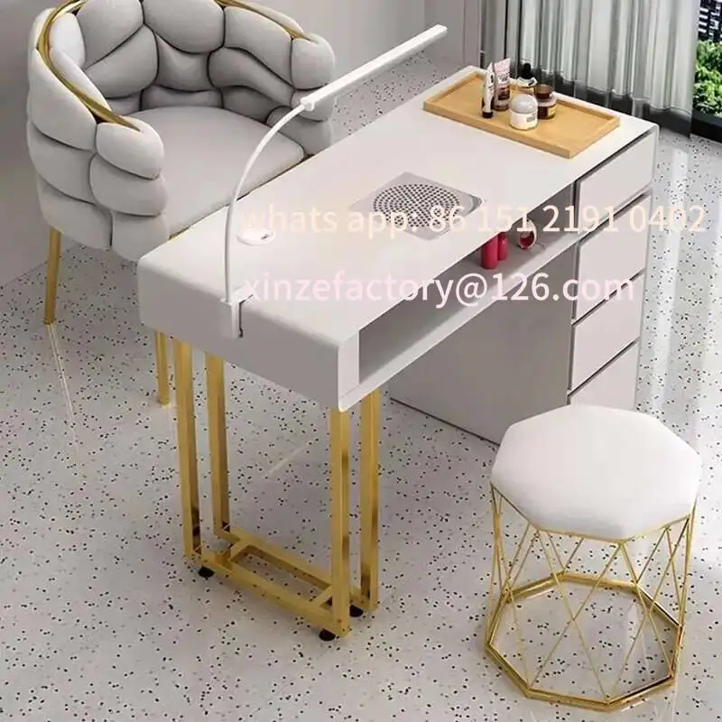 

Customizable stół do manicure, estetyczny, czyszczący, biały, do salonu, stół dla stylistki paznokci, stół do maki