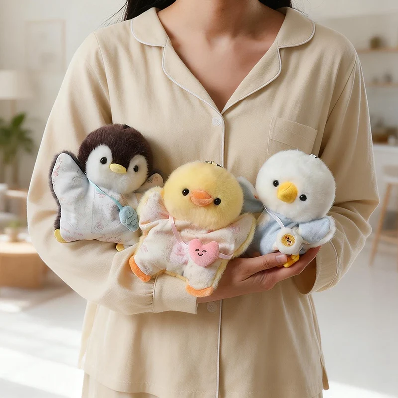 

18cm Kawaii Lovely Lazy Little Animal Plush Toy Cartoon Stuffed Animal Flying Squirrel Cute Goose Pad Healing Pinch Pendant Deco